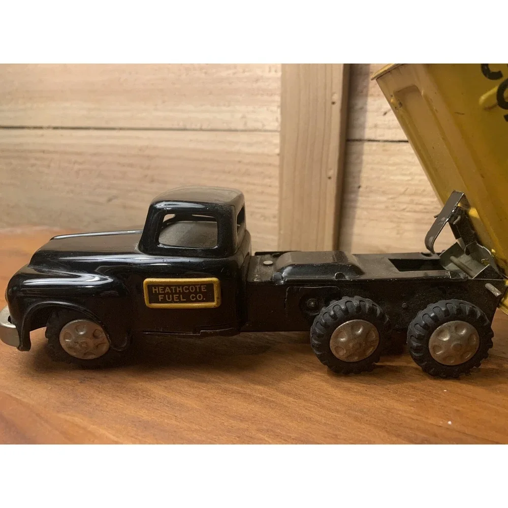 Vintage‎ Tin Toy Dump Truck Made In Japan Mar Line Toys Coal Coke Hauling READ
